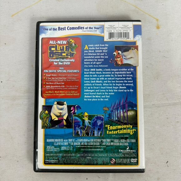 Shark Tale DVD DreamWorks Animated Movie Featuring All-Star Cast - Picture 3 of 4